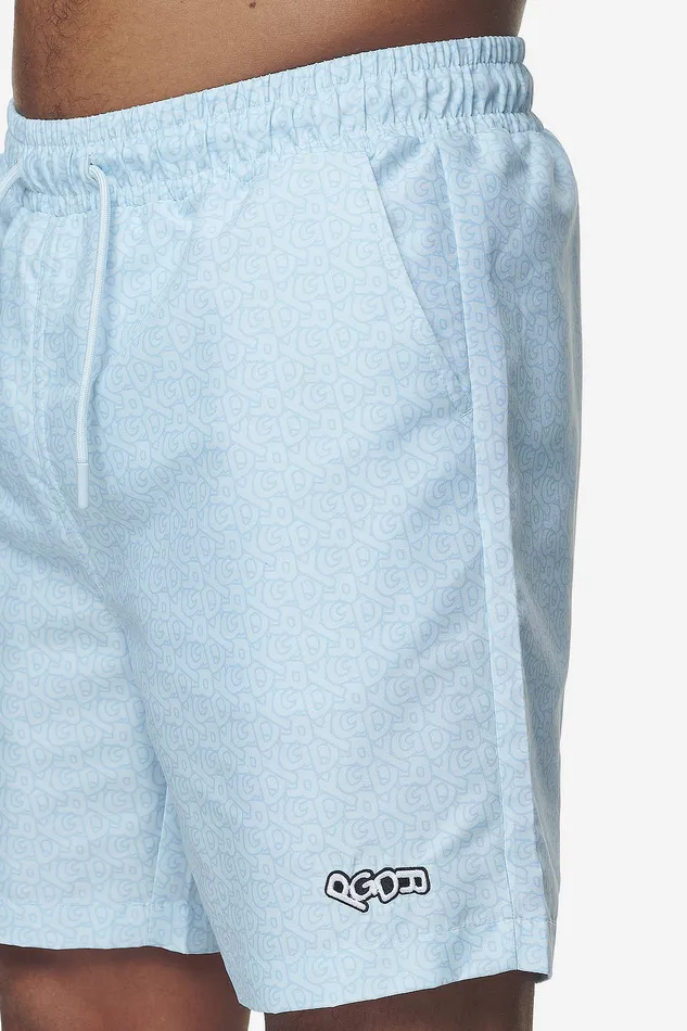 Men Pegador Swim Shorts Kempton Monogram Swim Shorts Baby Blue Men Pegador Swim Shorts Kempton Monogram Swim Shorts Baby Blue