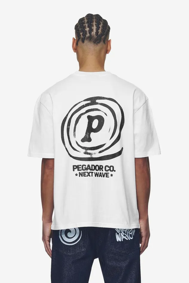 Men Pegador Tees Fallon Oversized Tee White