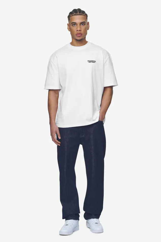 Men Pegador Tees Fallon Oversized Tee White Men Pegador Tees Fallon Oversized Tee White