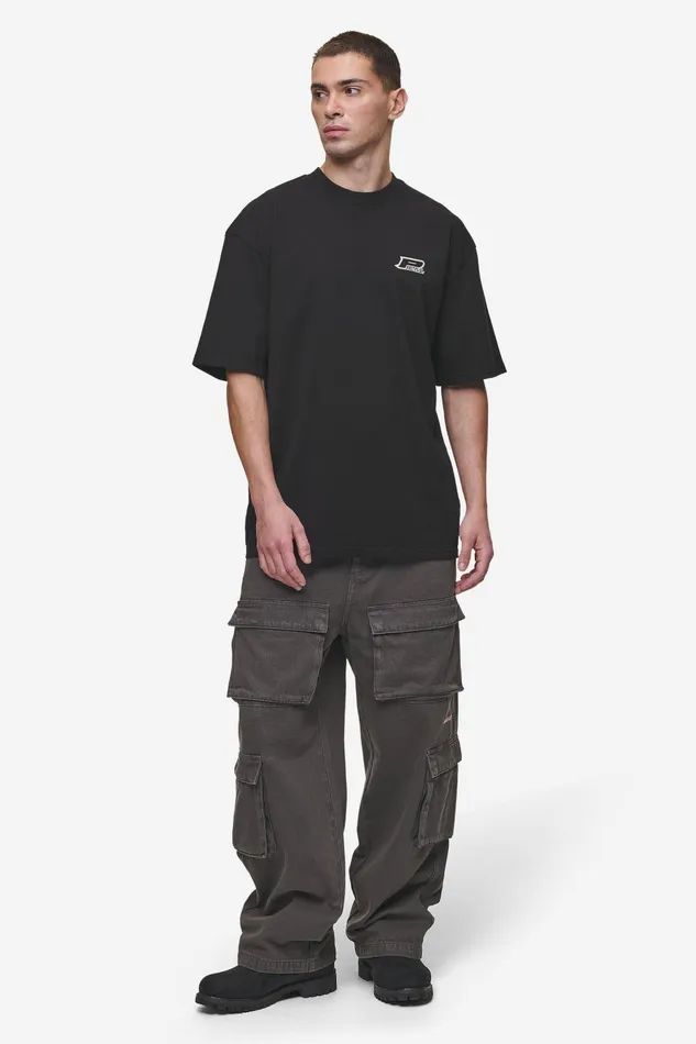 Men Pegador Tees Fox Oversized Tee Washed Black Men Pegador Tees Fox Oversized Tee Washed Black