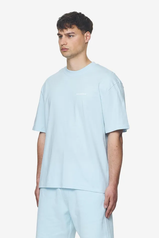 Men Pegador Tees Logo Oversized Tee Washed Baby Blue White Gum Men Pegador Tees Logo Oversized Tee Washed Baby Blue White Gum