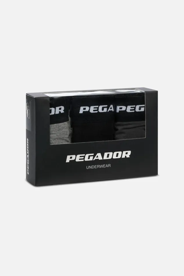 Men Pegador Underwear Tantun Boxershorts 3 Pack Grey Melange Black Anthracite Men Pegador Underwear Tantun Boxershorts 3 Pack Grey Melange Black Anthracite