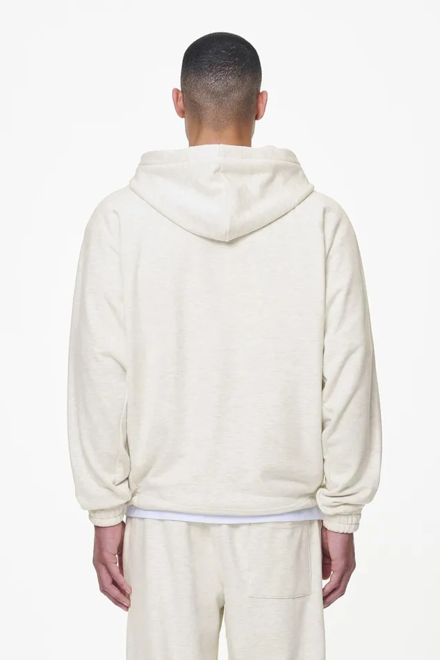 Men Pegador Zip Hoodies Winds Terry Raglan Sweat Jacket Cream Melange Men Pegador Zip Hoodies Winds Terry Raglan Sweat Jacket Cream Melange
