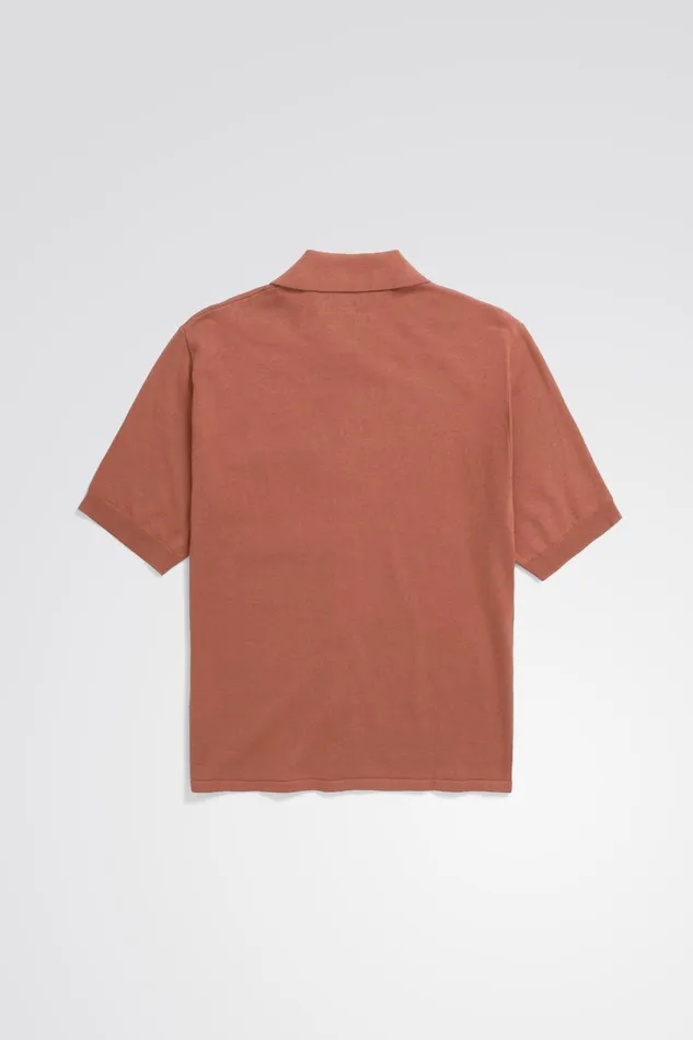 Men Rollo Cotton Linen SS Shirt Red Clay Norse Projects Shirting