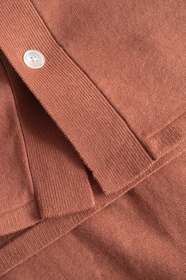 Men Rollo Cotton Linen SS Shirt Red Clay Norse Projects Shirting
