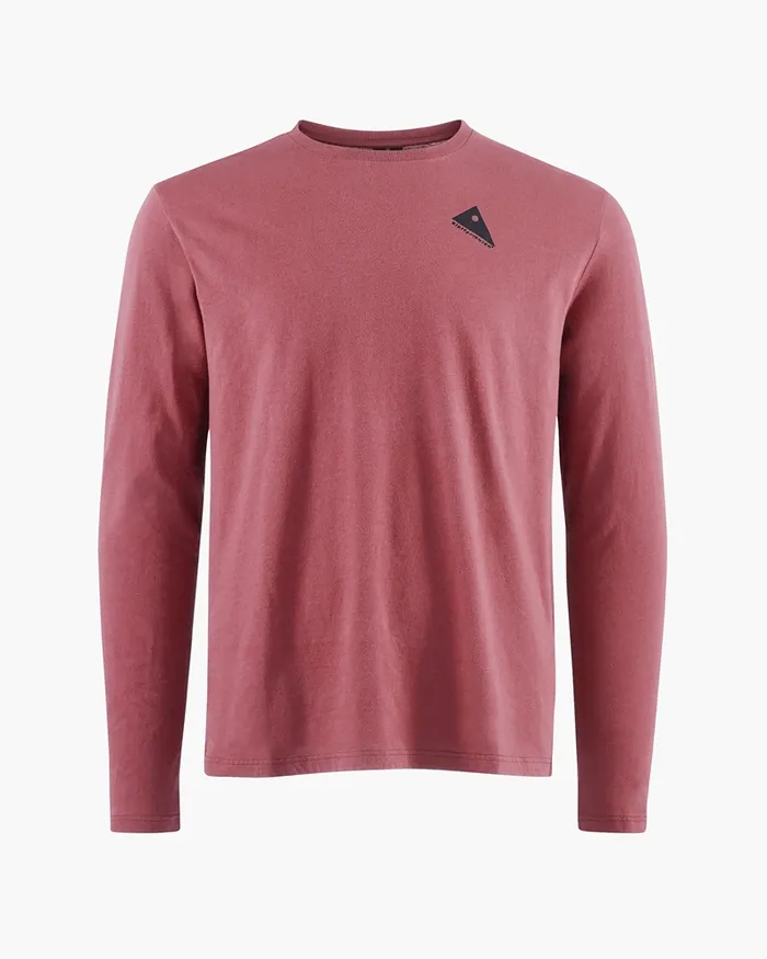 Men Runa Token Long Sleeve Tee Wild Orchid Klttermusen TShirts