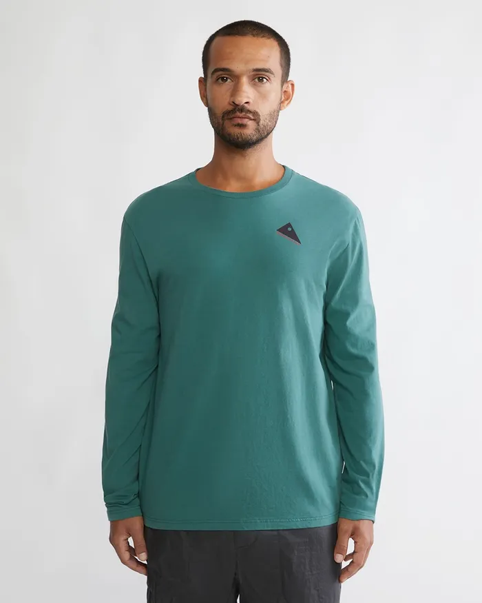 Men Runa Token Long Sleeve Tee Wild Orchid Klttermusen TShirts