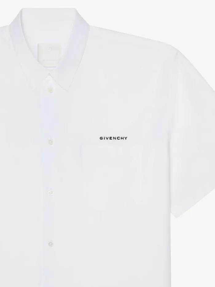 Men Shirts Givenchy 4G Stars Shirt In Poplin White