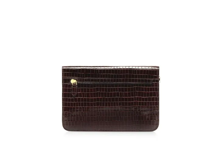 Men Small Leather Goods Tom Ford Glossy Printed Croc T Pin Portfolio Men Small Leather Goods Tom Ford Glossy Printed Croc T Pin Portfolio