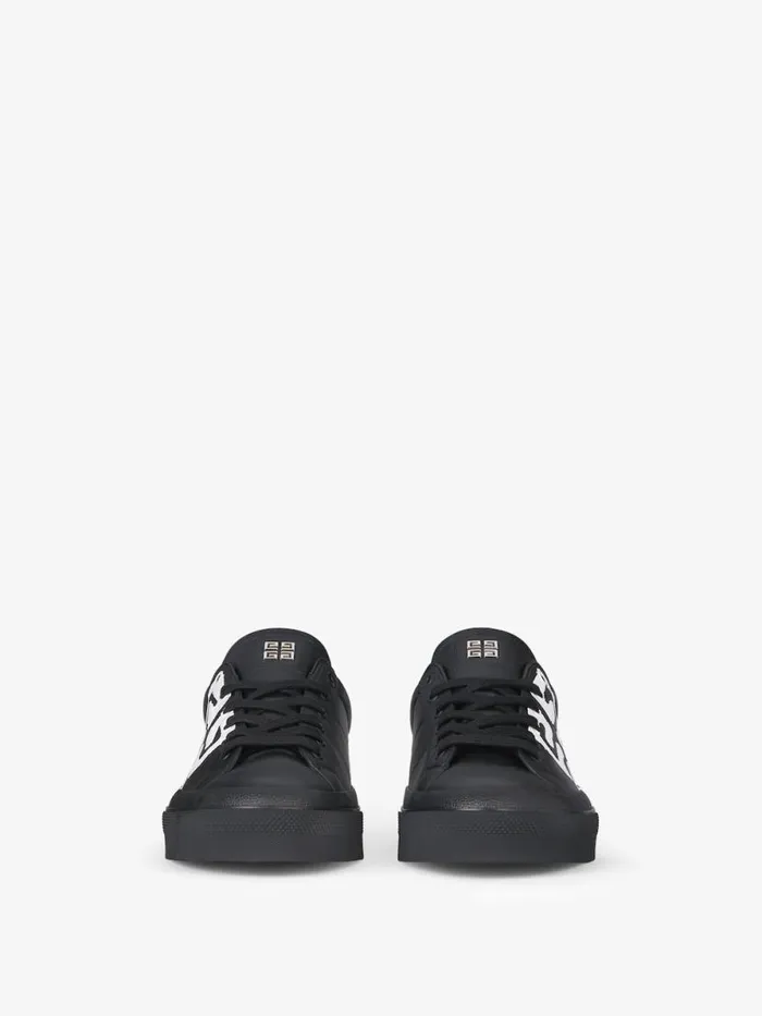 Men Sneakers Givenchy City Sport Sneakers In Leather With Tag Effect 4G Print Blackwhite Men Sneakers Givenchy City Sport Sneakers In Leather With Tag Effect 4G Print Blackwhite