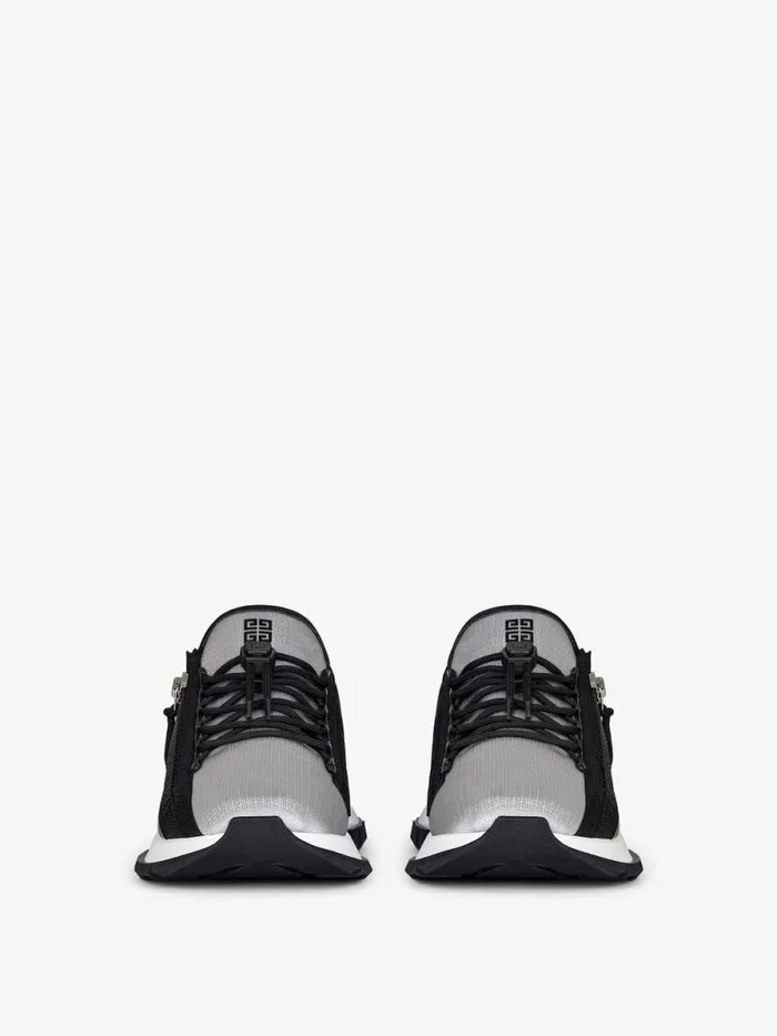 Men Sneakers Givenchy Spectre Runner Sneakers In 4G Synthetic Fiber With Zip Greyblack Men Sneakers Givenchy Spectre Runner Sneakers In 4G Synthetic Fiber With Zip Greyblack