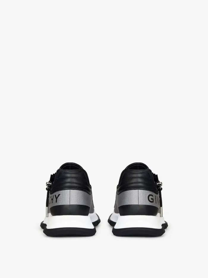 Men Sneakers Givenchy Spectre Runner Sneakers In 4G Synthetic Fiber With Zip Greyblack Men Sneakers Givenchy Spectre Runner Sneakers In 4G Synthetic Fiber With Zip Greyblack