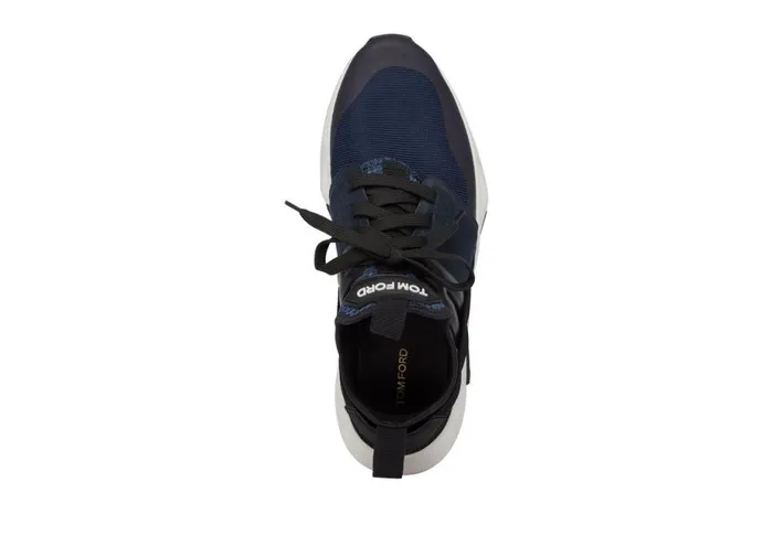 Men Sneakers Tom Ford Nylon Mesh Jago Sneaker Navyblack