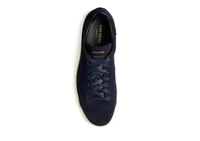 Men Sneakers Tom Ford Warwick Suede Sneaker Blue