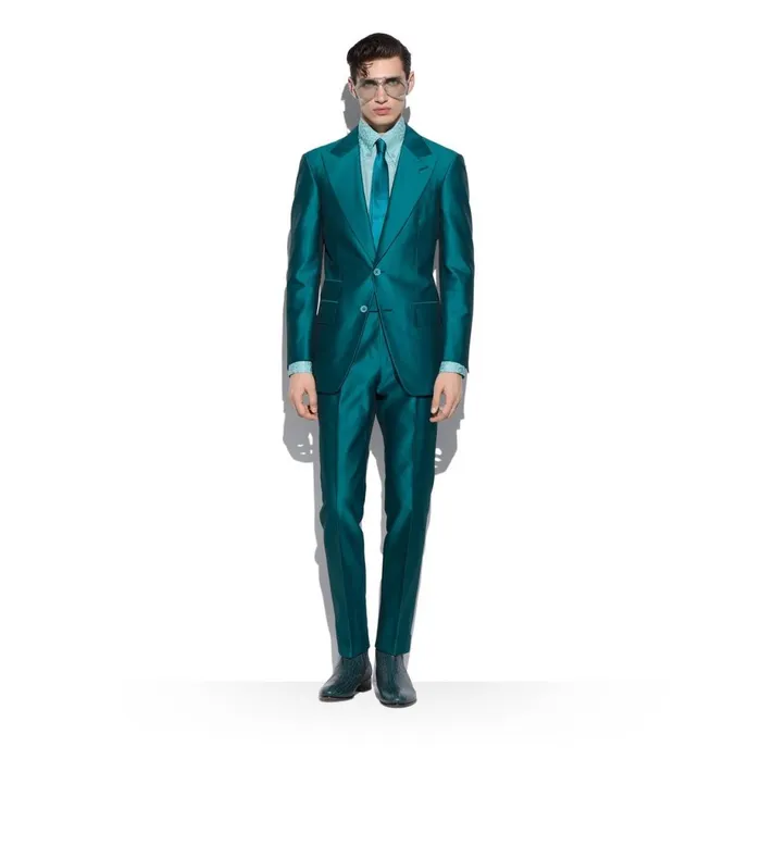 Men Suits Tom Ford Mikado Atticus Suit Jet Blue