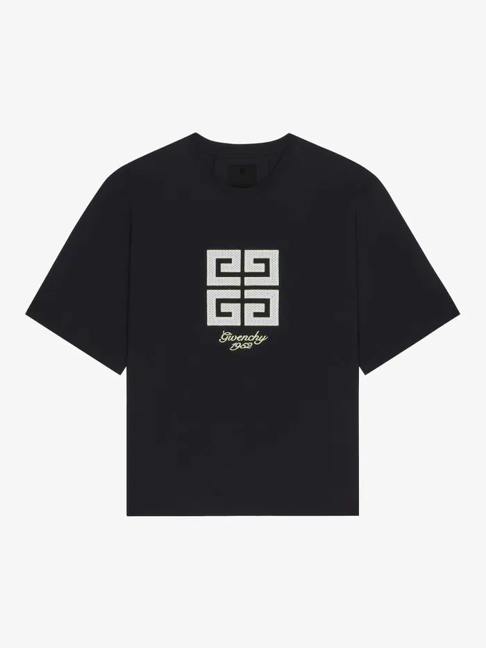 Men TShirts Givenchy 4G Tshirt In Cotton Black
