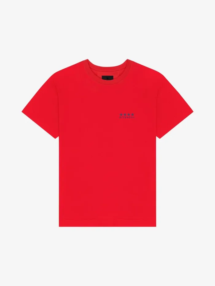 Men TShirts Givenchy 4G Tshirt In Cotton Red
