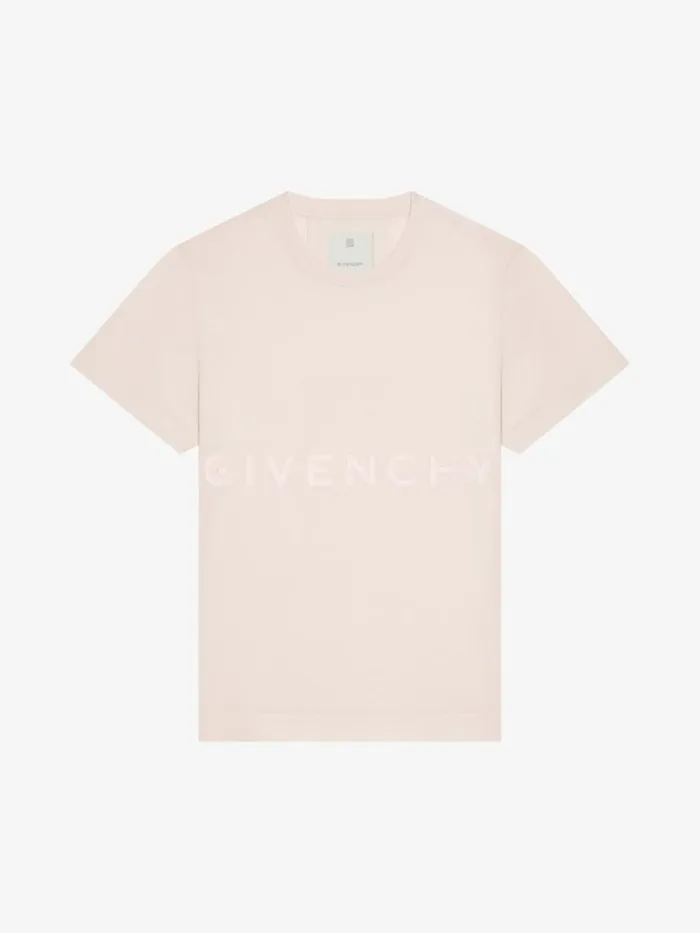 Men TShirts Givenchy GIVENCHY 4G Slim Fit Tshirt In Cotton Nude Pink