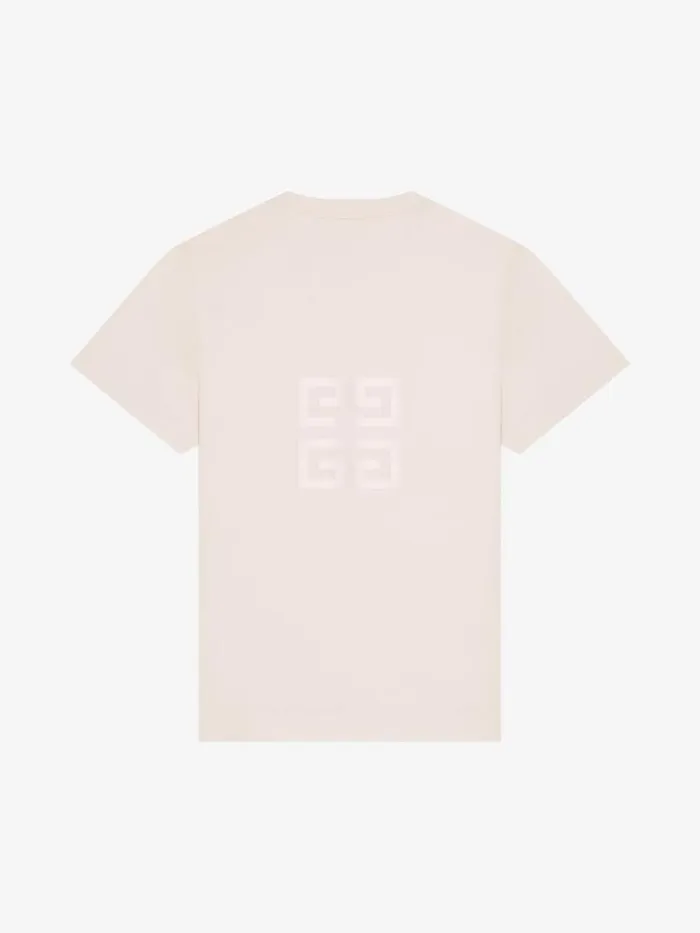 Men TShirts Givenchy GIVENCHY 4G Slim Fit Tshirt In Cotton Nude Pink