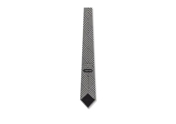 Men Ties and Bow Ties Tom Ford Prince Of Wales Tie Multi Black Men Ties and Bow Ties Tom Ford Prince Of Wales Tie Multi Black