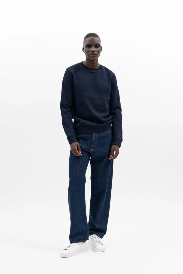 Men Vagn Classic Crew Dark Navy Norse Projects Sweatshirts