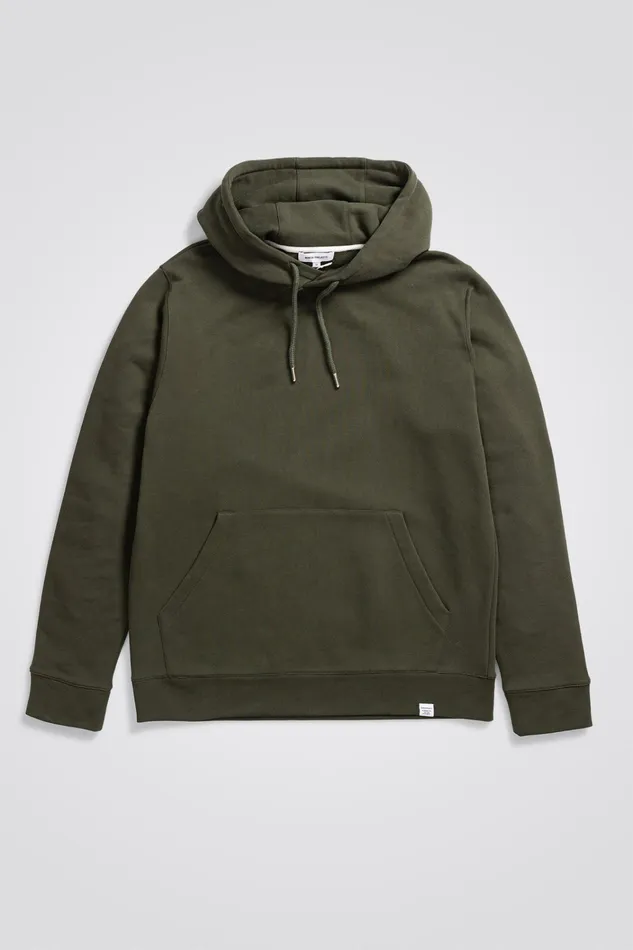 Men Vagn Classic Hoodie Army Green Norse Projects Sweatshirts