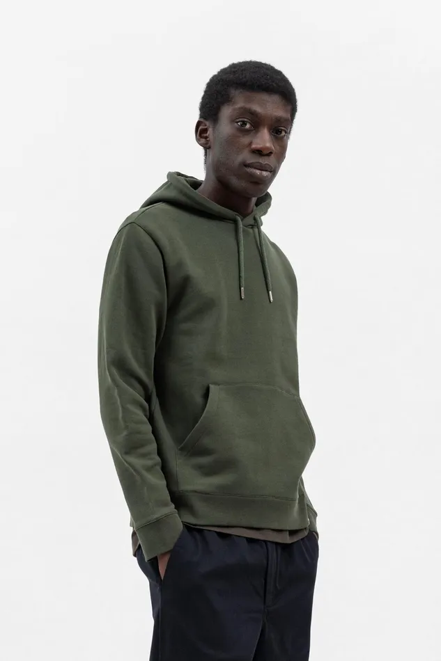 Men Vagn Classic Hoodie Army Green Norse Projects Sweatshirts