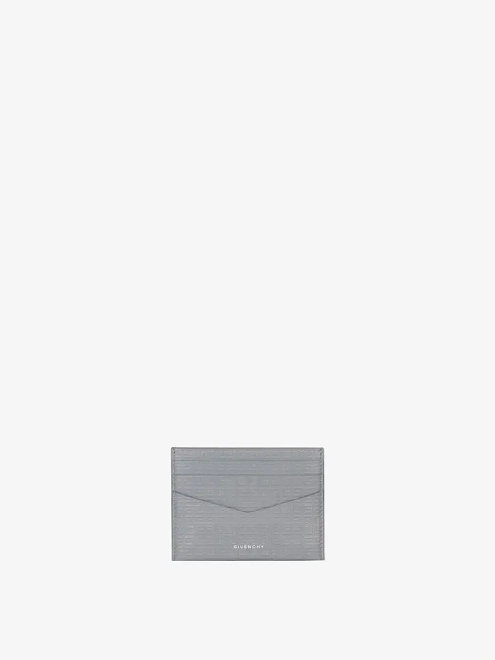 Men Wallets and Card Holders Givenchy GIVENCHY Card Holder In 4G Micro Leather Light Grey Men Wallets and Card Holders Givenchy GIVENCHY Card Holder In 4G Micro Leather Light Grey