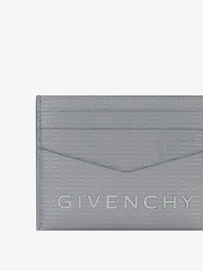 Men Wallets and Card Holders Givenchy GIVENCHY Card Holder In 4G Micro Leather Light Grey Men Wallets and Card Holders Givenchy GIVENCHY Card Holder In 4G Micro Leather Light Grey