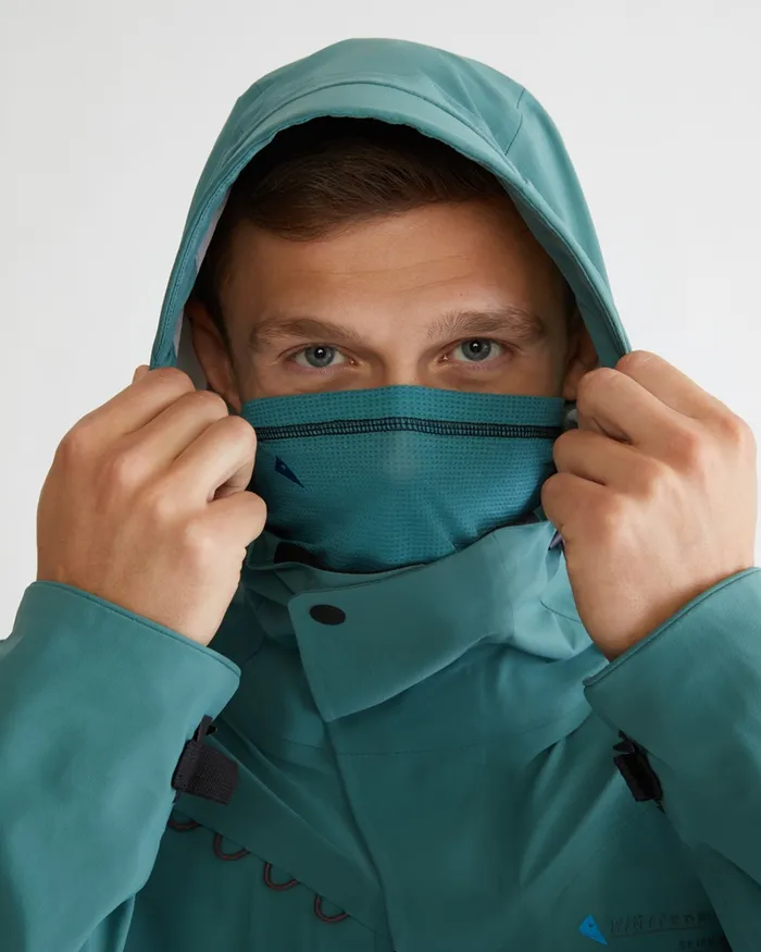 MenWomen Allvis Neck Gaiter Teal Blue Klttermusen Scarves and Neckwarmers