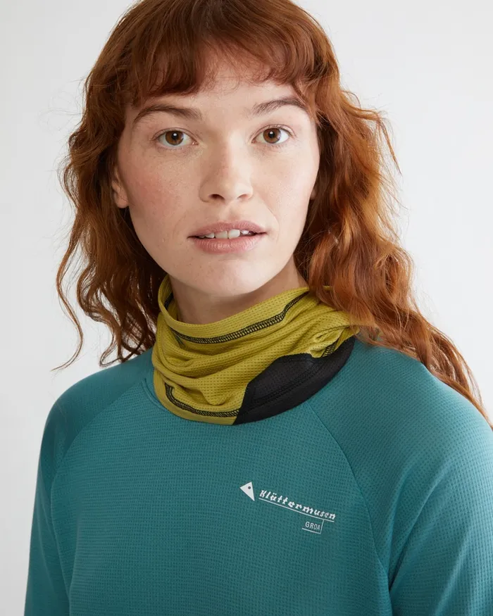 MenWomen Allvis Neck Gaiter Teal Blue Klttermusen Scarves and Neckwarmers