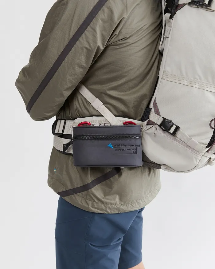 MenWomen Hipbelt Pocket 20 Padded Hip Pocket Raven Klttermusen Accessories