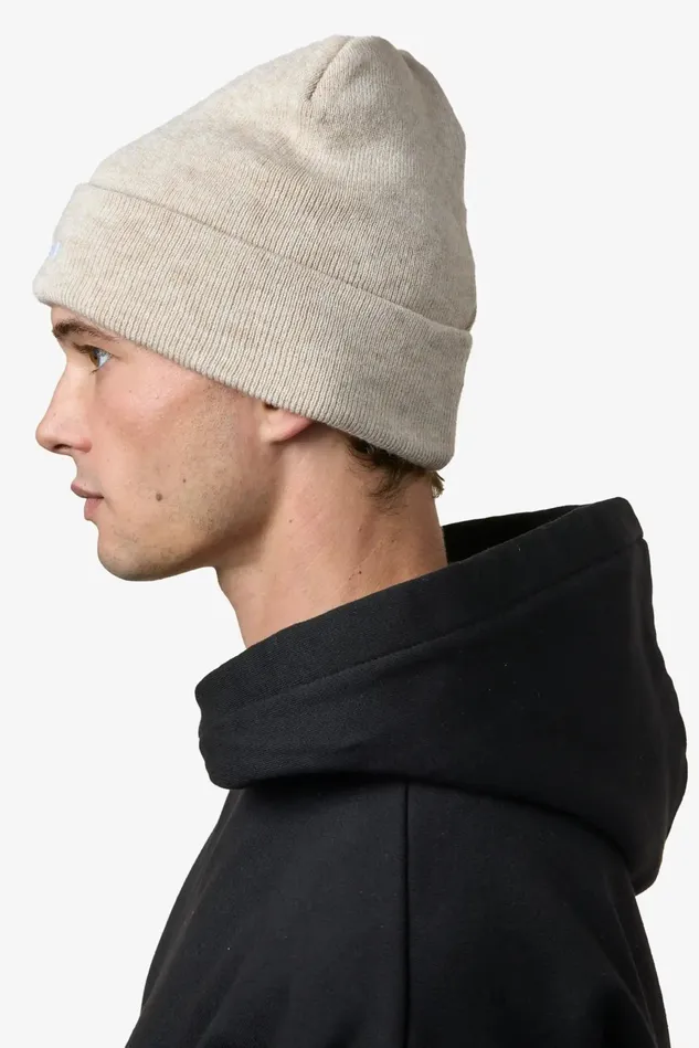 MenWomen Pegador Beanies Logo Beanie Kingdom Beige White MenWomen Pegador Beanies Logo Beanie Kingdom Beige White