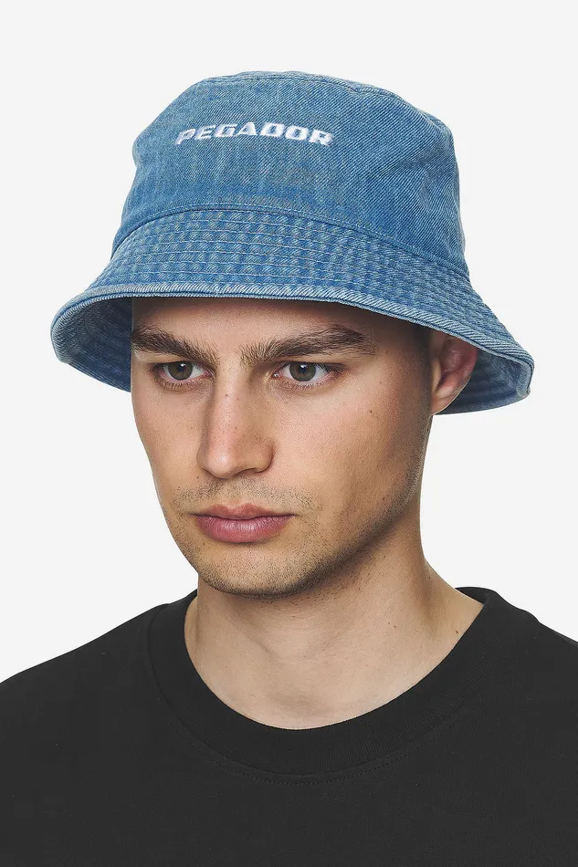 MenWomen Pegador Caps and Hats Logo Denim Bucket Hat Baby Blue MenWomen Pegador Caps and Hats Logo Denim Bucket Hat Baby Blue