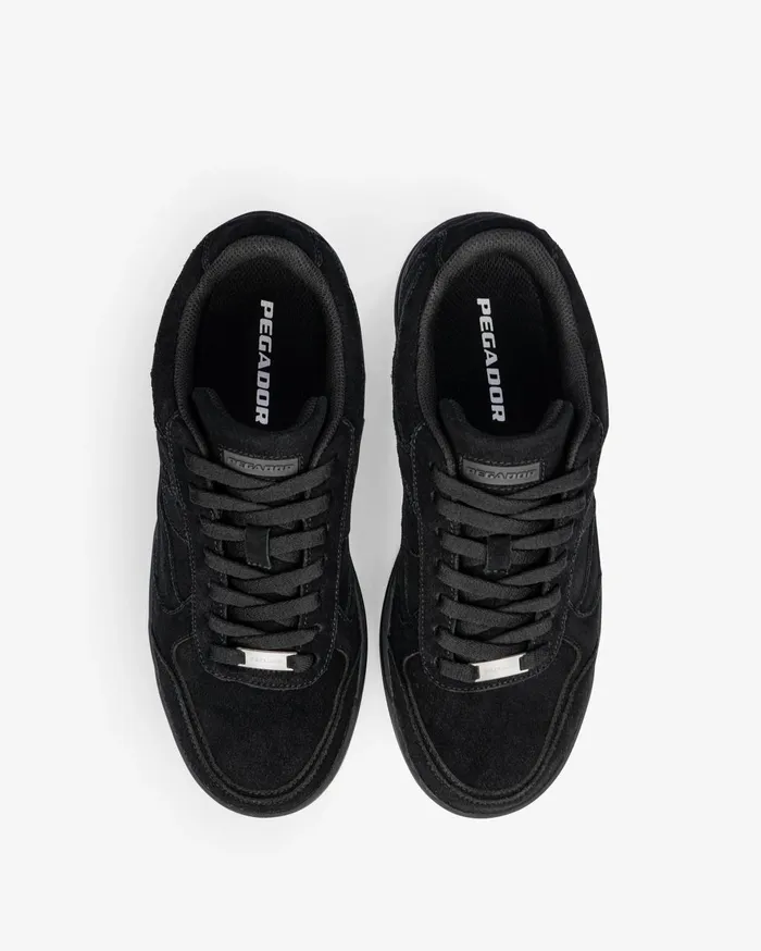 MenWomen Pegador Footwear Pulse Low Suede Black
