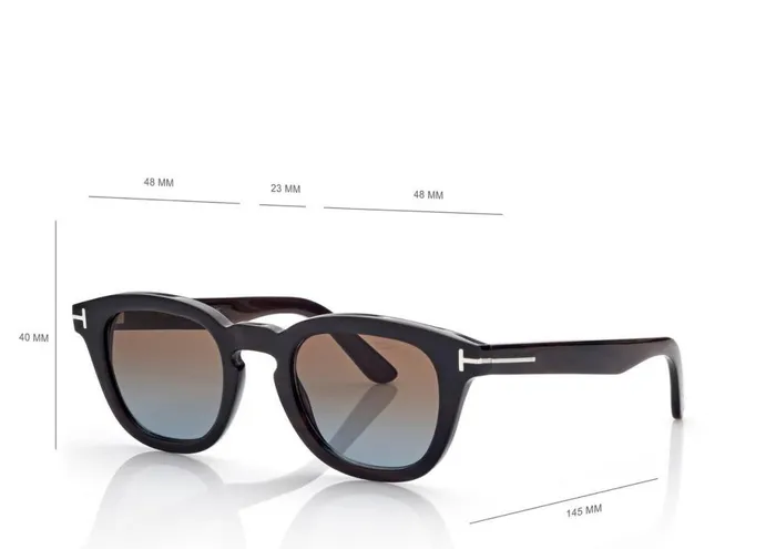 MenWomen SUNGLASSES Tom Ford Soft Round Horn Sunglasses