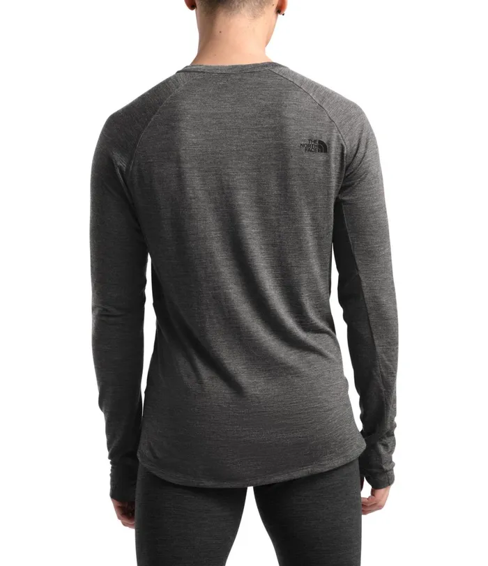 Mens The North Face Baselayers UltraWarm Wool Crew Tnf Dark Grey Heather