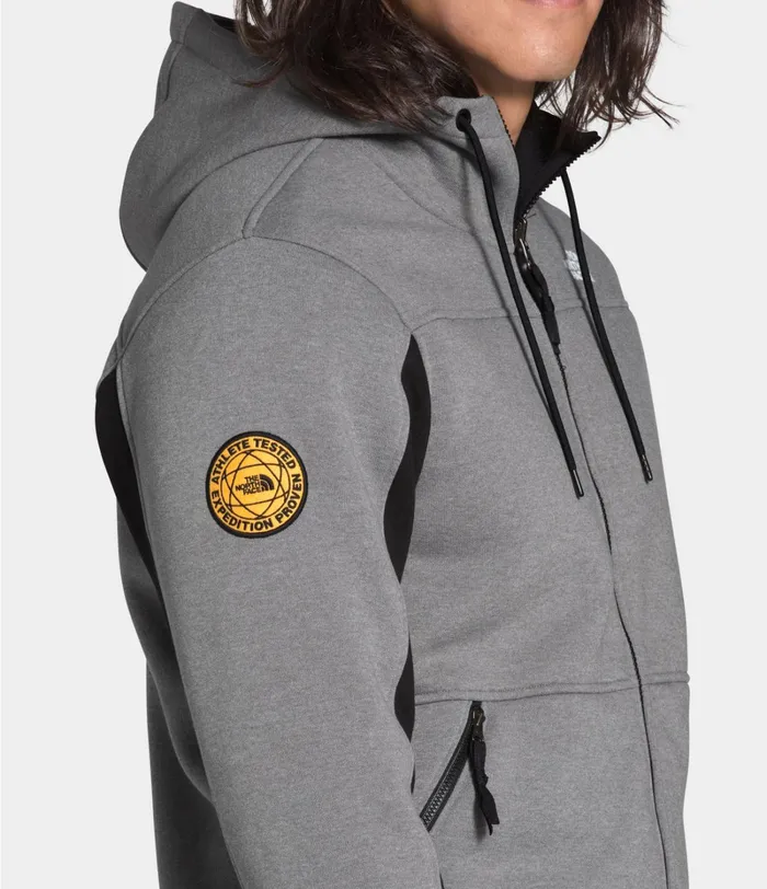 Mens The North Face Hoodies and Sweatshirts Graphic Collection Full Zip Tnf Medium Grey Heathertnf Black