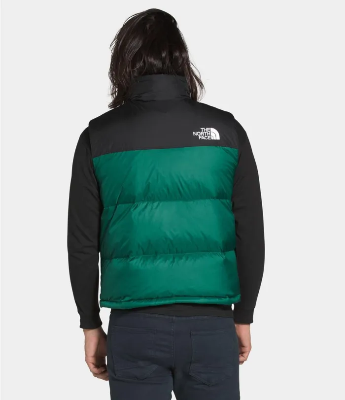 Mens The North Face Insulated and Down Jackets 1996 Retro Nuptse Vest Evergreen