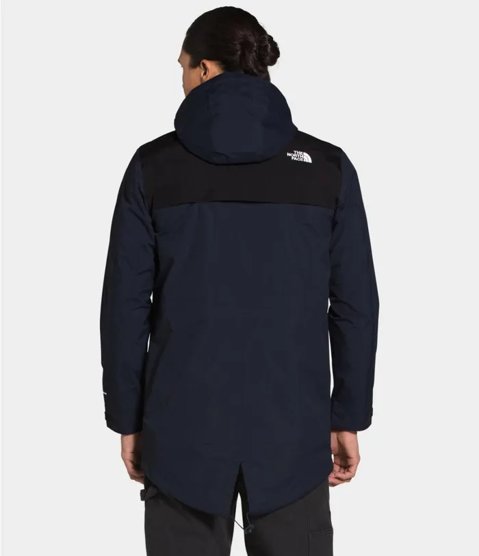 Mens The North Face Rainwear City Breeze Rain Parka Aviator Navytnf Black