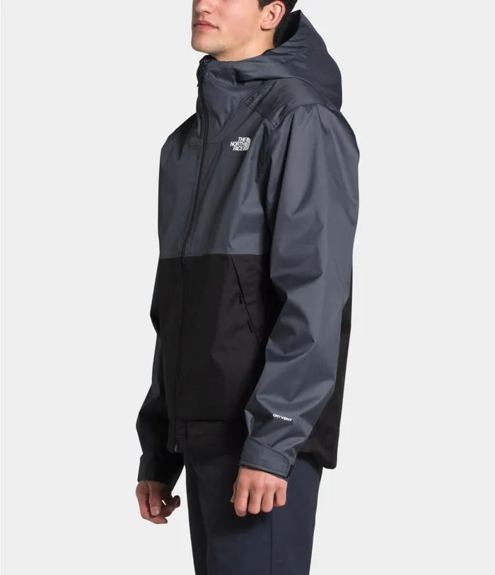 Mens The North Face Rainwear Millerton Jacket Vanadis Greytnf Black