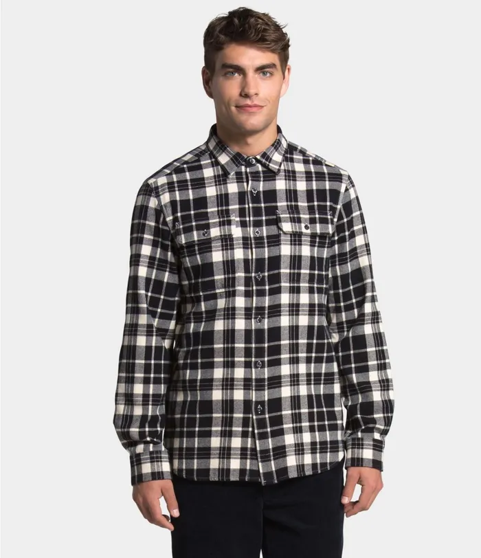 Mens The North Face Shirts and Polos Arroyo Flannel Shirt Vintage White Heritage Medium Two Color Plaid