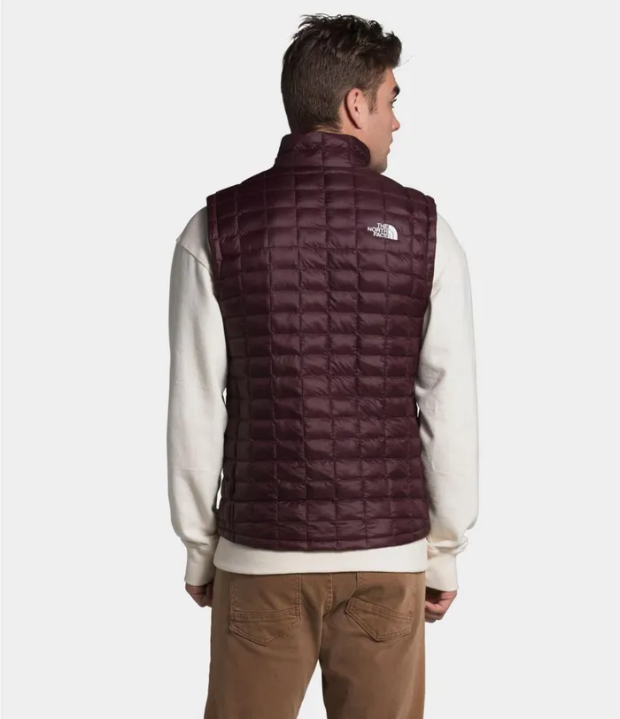 Mens The North Face Vests ThermoBall Eco Vest Root Brown Matte