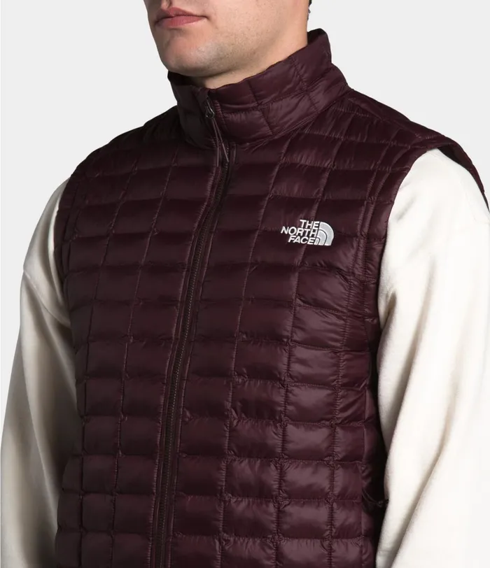 Mens The North Face Vests ThermoBall Eco Vest Root Brown Matte