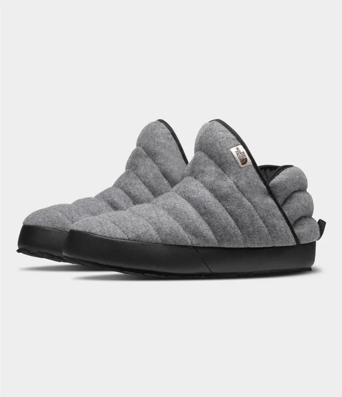 Mens The North Face Winter Boots ThermoBall Traction Bootie Wool Tnf Medium Grey Heathertnf Black