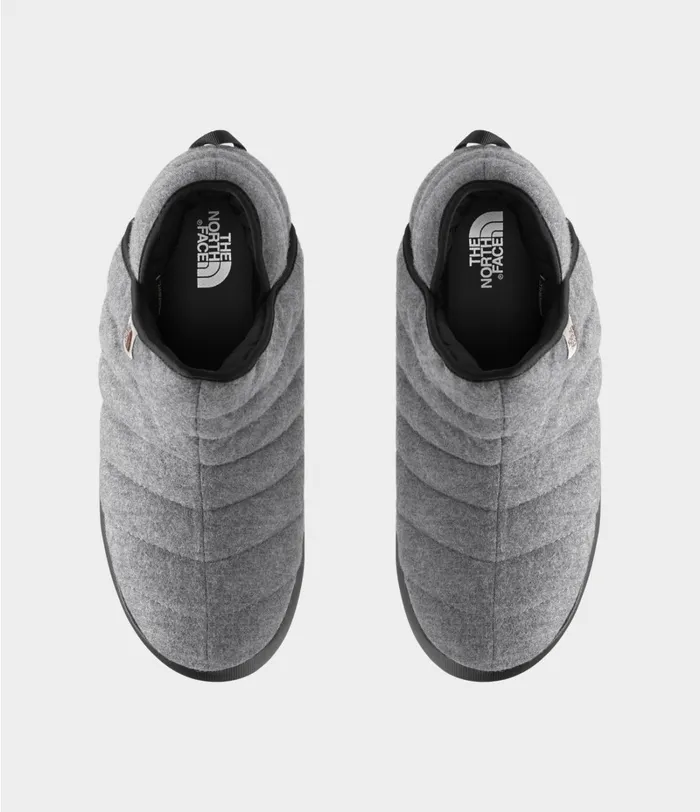 Mens The North Face Winter Boots ThermoBall Traction Bootie Wool Tnf Medium Grey Heathertnf Black