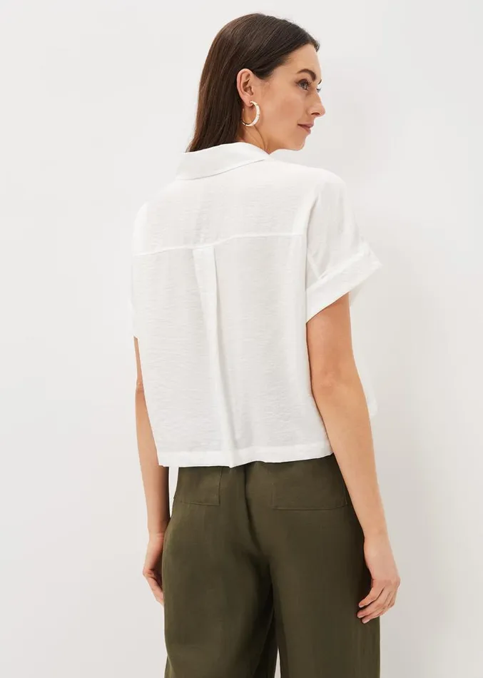 Mia Short Sleeve Shirt White Women Phase Eight Shirts and Blouses
