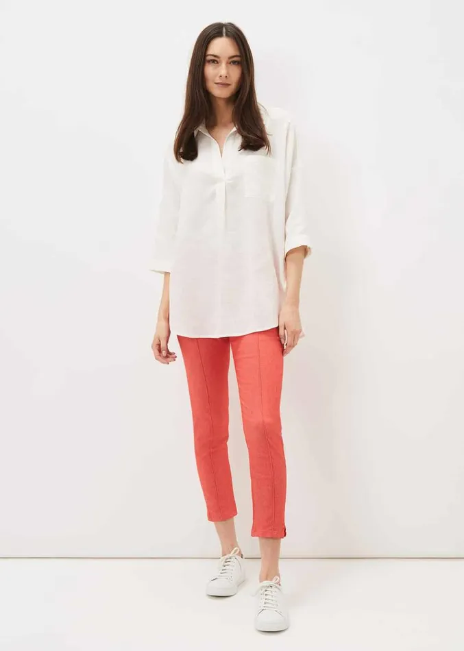 Miah Cropped Jegging Coral Women Phase Eight Trousers