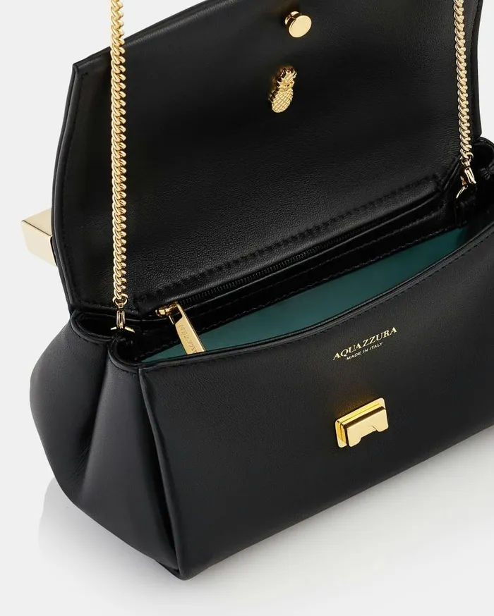Mini Twist Clutch Black Women Aquazzura Shoulder Bags