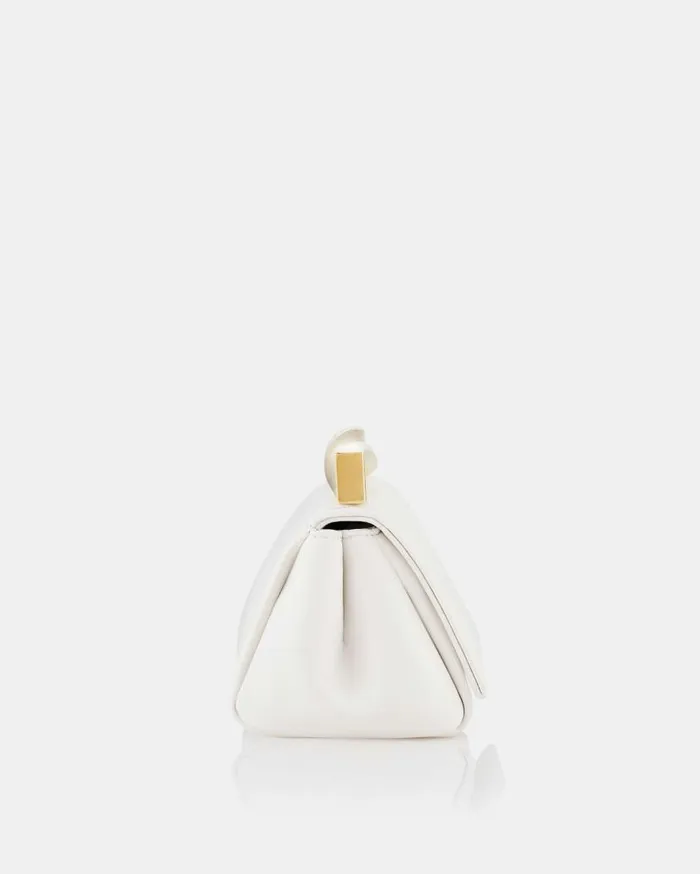 Mini Twist Clutch White Women Aquazzura Shoulder Bags